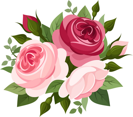 Download Elegant flowers bouquet vector Free vector in Encapsulated ...