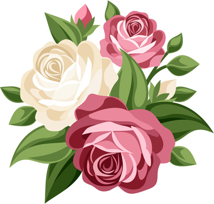 Elegant flowers bouquet vector Vectors graphic art designs in editable ...