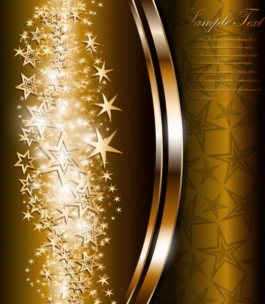 Elegant Gold Stars Background