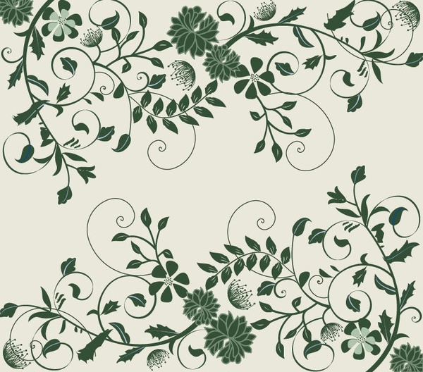 Elegant Green Floral Background Vector Graphic Vectors graphic art designs  in editable .ai .eps .svg .cdr format free and easy download unlimit  id:267729