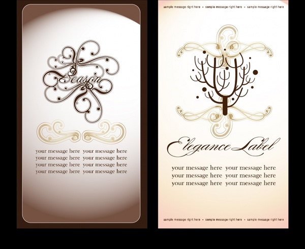 elegant invitation card vector