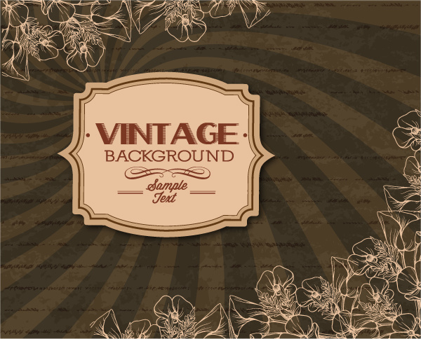 elegant vintage background set 