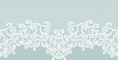 elegant white lace vector background 