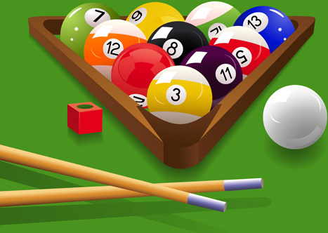 elements of billiards vector 