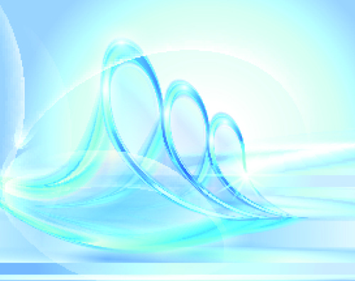 elements of blue glass abstract background vector 