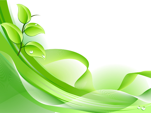 elements of fresh green vector backgrounds