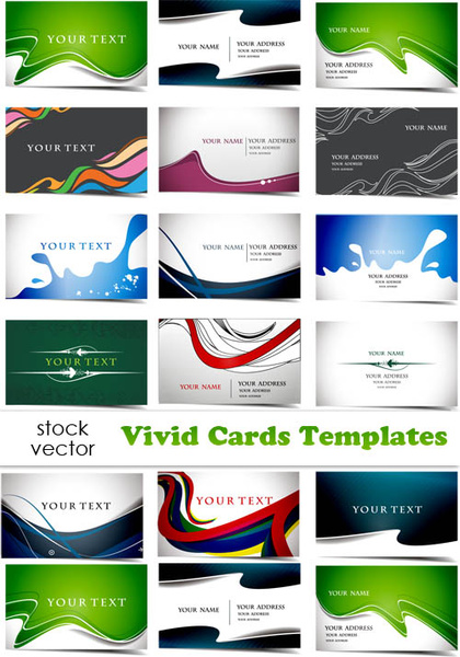 elements of vivid cards templates