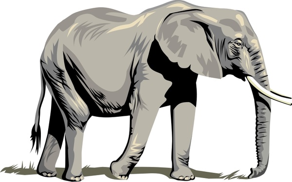 Download Elephant Free vector in Open office drawing svg ( .svg ) vector illustration graphic art design ...