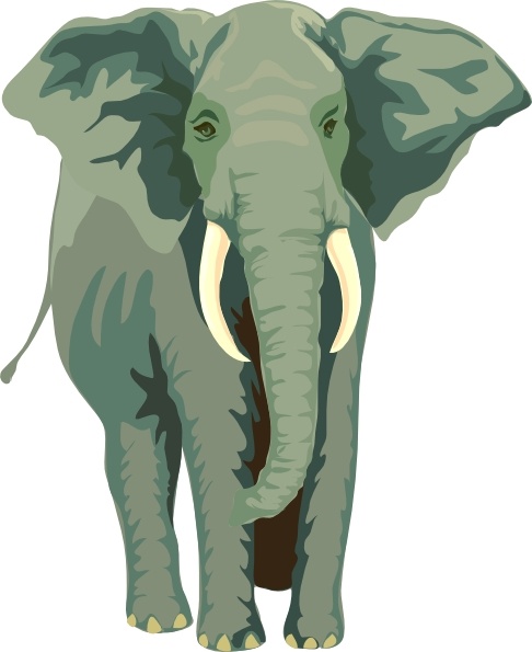 Elephant clip art Free vector in Open office drawing svg ( .svg