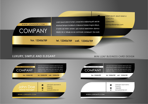 elipse business cards design vector 