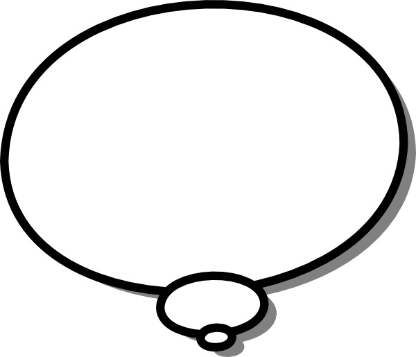 Ellipses Callout Thought Thinking clip art