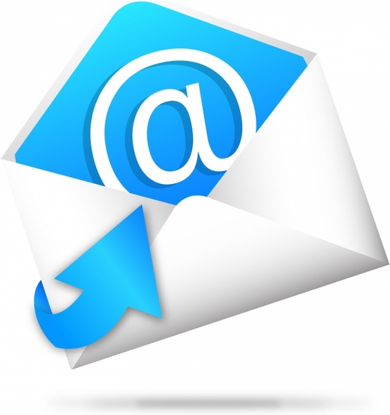 E-mail icon with arrow vector eps10