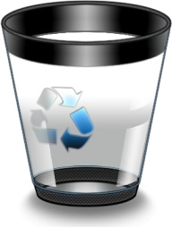 Empty recycle glass