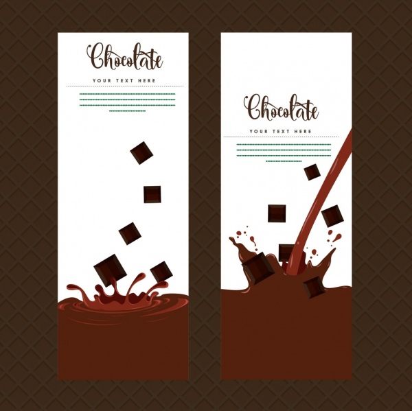 envelope cover templates splashing chocolate decoration
