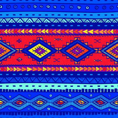 ethnic style tribal patterns graphics vector 