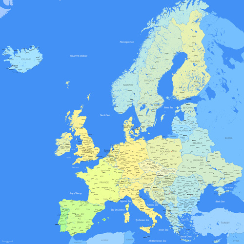 Download Europe vector map free free vector download (2,890 Free ...