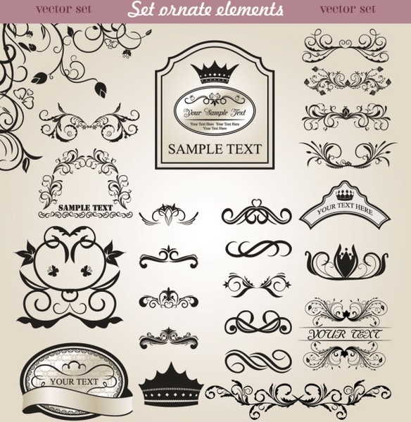 european classic lace pattern 05 vector