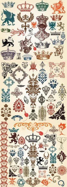 european classic pattern totem vector
