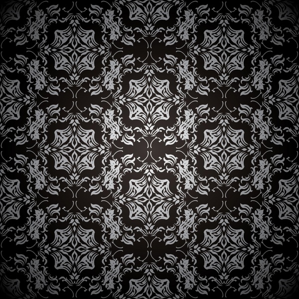 traditional pattern template elegant dark symmetric decor