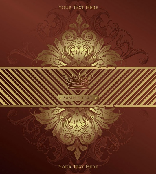 european gorgeous classic pattern background 04 vector