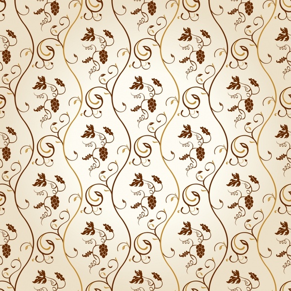 decorative pattern elegant european classic repeating fruits leaves