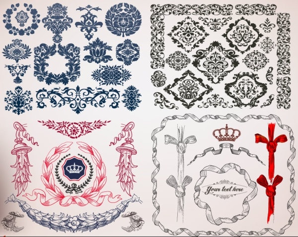 european lace border vector