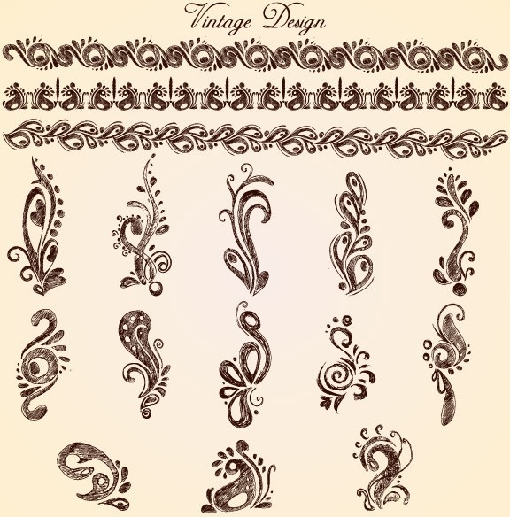 european lace pattern 02 vector