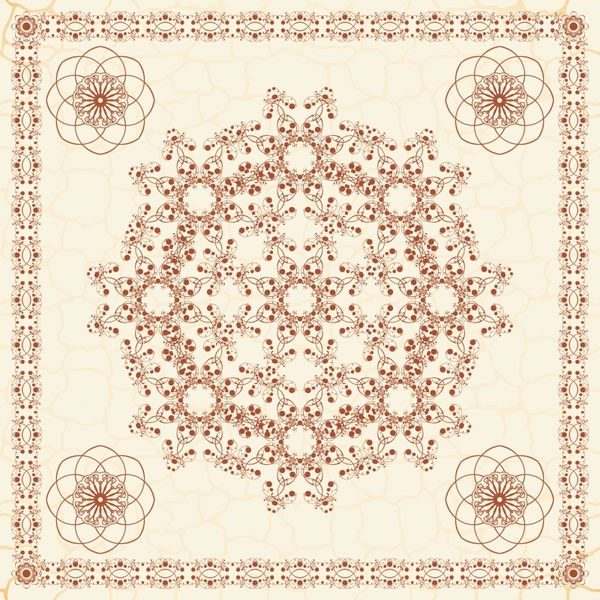 european pattern exquisite papercut vector 