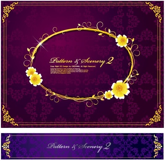 european pattern vector