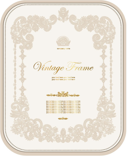 european style decorative pattern certificate template vector