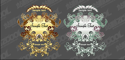 European-style pattern vector material 