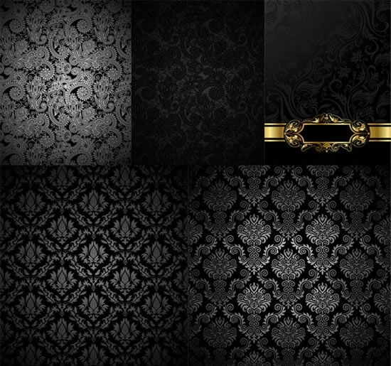 decorative pattern templates dark elegant luxury european