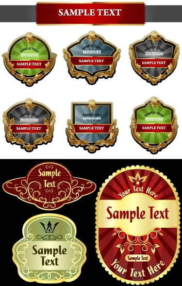 europeanstyle vector bottle label affixed