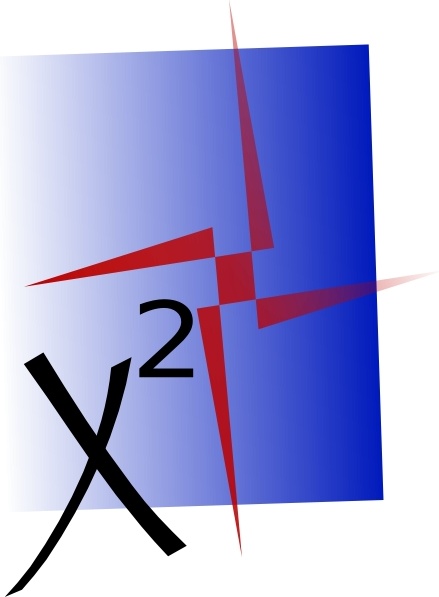 Ex X Squared clip art