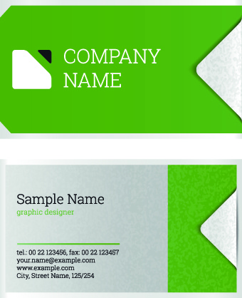 excellent business cards design vectors