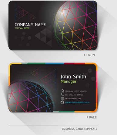 Excellent modern business card vector Vectors graphic art designs in ...