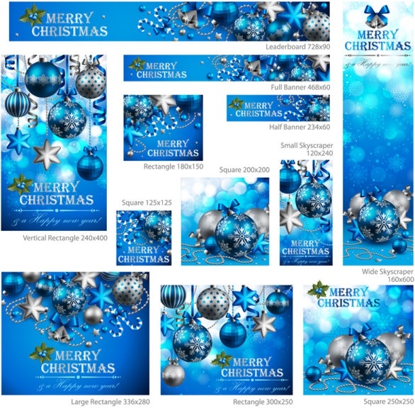 exquisite christmas promotional 02 vector