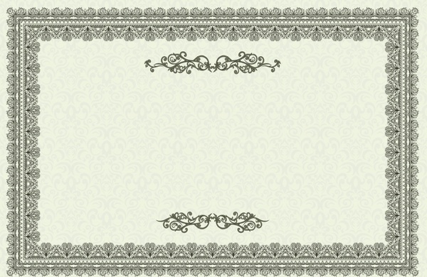 document frame template elegant european design classical symmetry