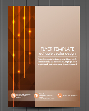 exquisite magazine cover design vector set