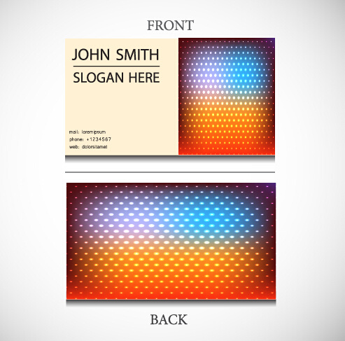 exquisite pattern business cards vector design 