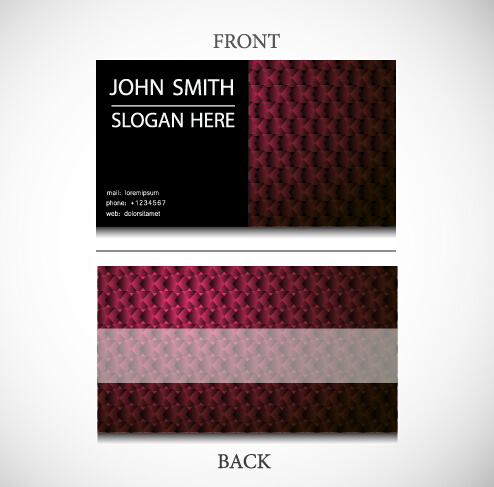 exquisite pattern business cards vector design 