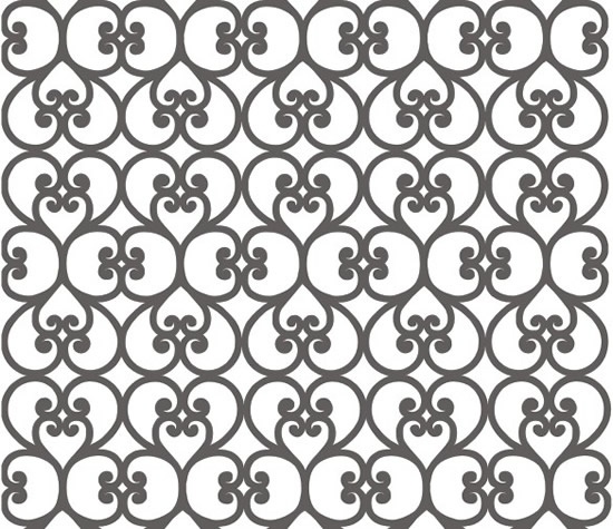 decorative pattern classical repeating flat hearts shapes decor
