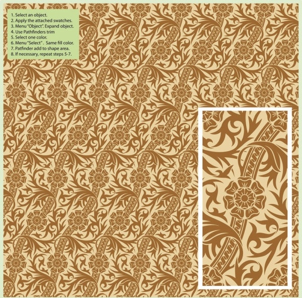 exquisite shading pattern background pattern 01 vector