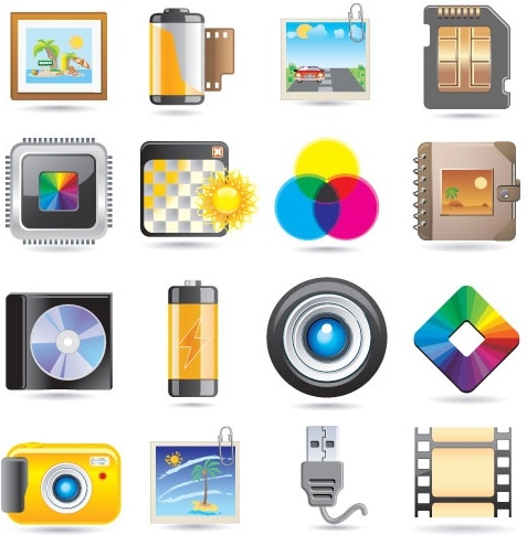 exquisite technology icon vector