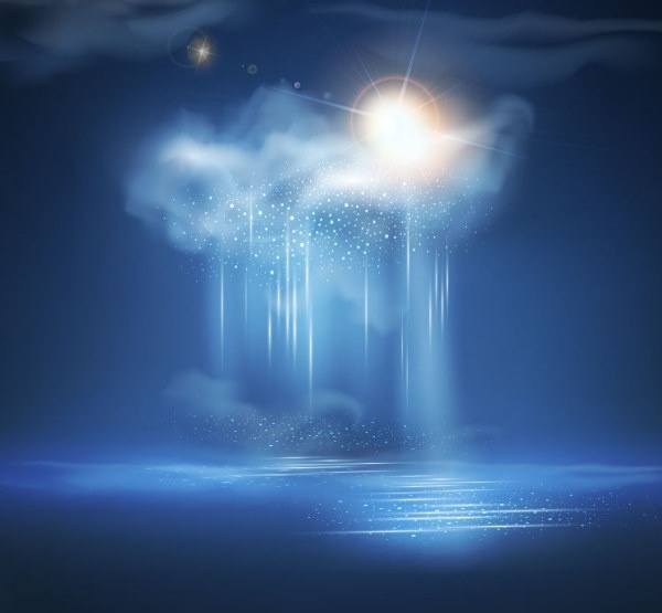 Exquisite thunderstorms background