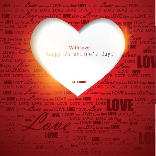 exquisite valentine39s day greeting cards 02 vector