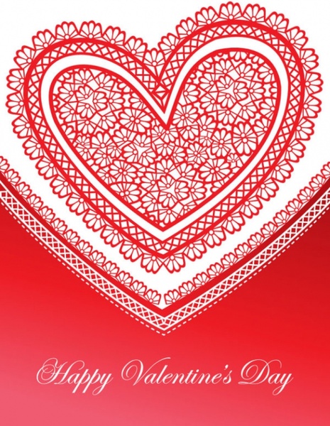 exquisite valentine39s day greeting cards 04 vector