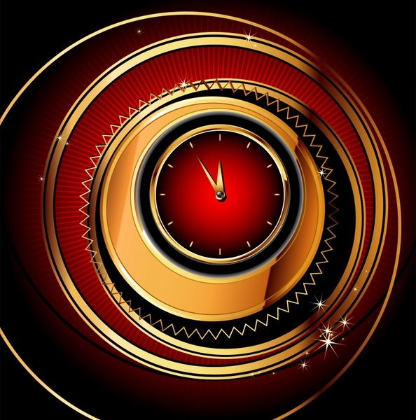 clock background modern twinkling dynamic design