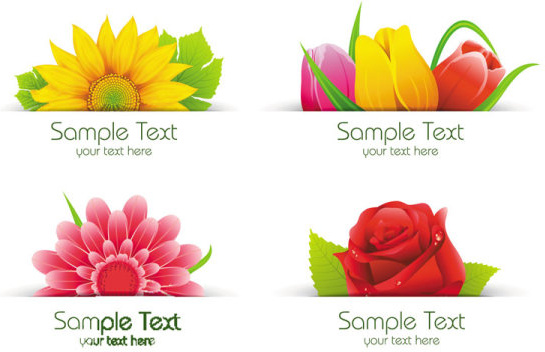 exquisite with flowers free vector 