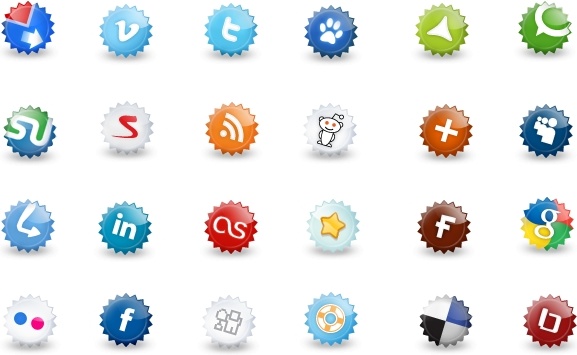 Extended set of social icons icons pack